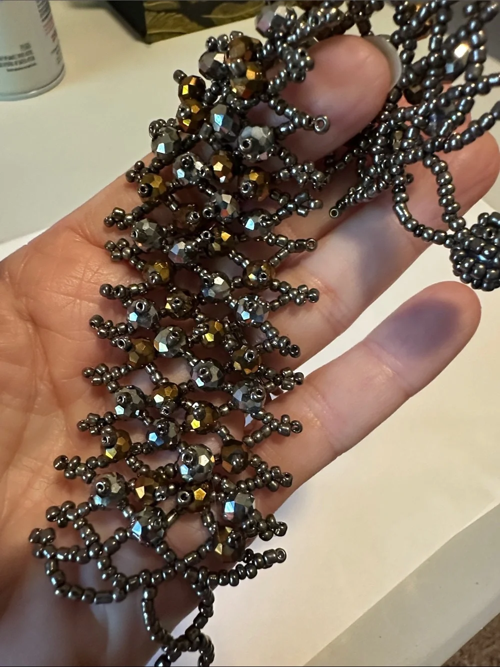 Elegant Silver and Gold Beaded Bracelet